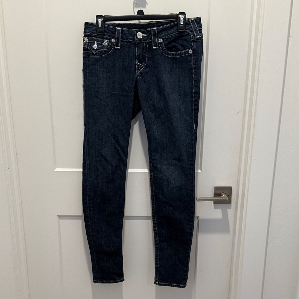 True Religion Low Rise Skinny Jeans, Size 28